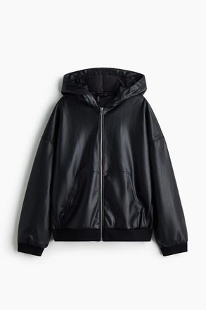 H&M Coated Jacket in Black at Nordstrom, Size Xx-Small