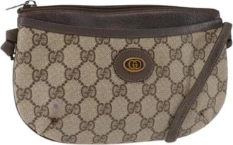 Gucci Pre-owned Plastic Cross Body Bag - Dames - Vintage Schoudertas - Beige - ONE Size - Vintage