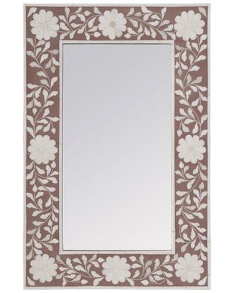 Butler Butler Specialty Company Vivienne 16In X 24In Rectangular Bone Inlay Wall Mirror