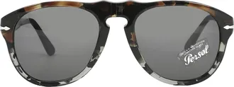 Persol Dark Grey Oval Mens Sunglasses PO0649 1159B1 54