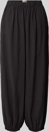 Only Loose Fit Weite Hose mit elastischem Bund Modell SCARLY in Black, Gr&ouml;&szlig;e XL