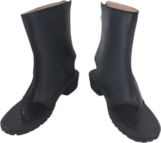 Generic Womens Anime Cosplay Boots for Rappa Fancy Stage Performance Props Shoes Custom Made Halloween Christma Comic Con (Black,10.5)