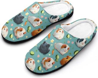 Generic Cartoon Guinea Pigs Mens Slippers Comfortable And Non-slip Cotton Slipper Shoe for House