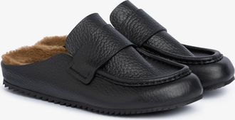 Pedro Garcia Clog slide in black leather | Bilma | Fall winter 26 |