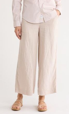 Frank & Eileen Pull-On Wide Leg Cotton Pants in Sand at Nordstrom Rack, Size Xx-Small