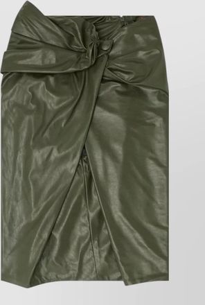Diesel high-rise draped asymmetric midi skirt