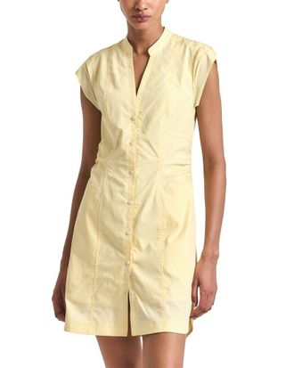 Derek Lam Elyse Cotton Poplin Button Front Dress