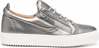 Giuseppe Zanotti Sneakers - Heren - Sneakers - Grijs - 42 1/2 EU - Katoen - Schoenen