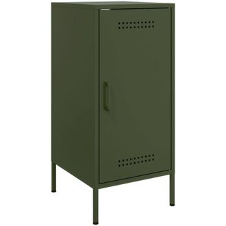 vidaXL Aparador Acero Verde Oliva 36x39x79 Cm Vidaxl