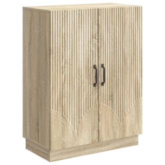vidaXL Aparador Roble Sonoma 66 X 34,5 X 87 Cm Madera De Ingenier&iacute;a Vidaxl