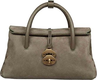 Zanellato Dotta Jones Green Nubuck Handbag