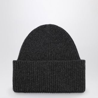 Destin Anthracite grey cashmere blend beanie