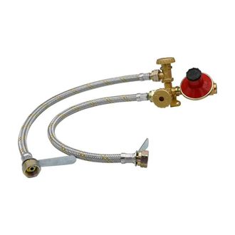 OEM Unidad De Control De Gas Mini De 2 Elementos Sin Man&oacute;metro - Preinstalada Con Regulador Y Mangueras