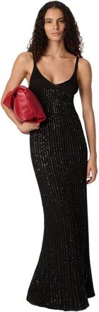 Missoni Sleeveless Mixed Viscose Lam&eacute; Gown With Sequins in Black at Nordstrom, Size 40 It