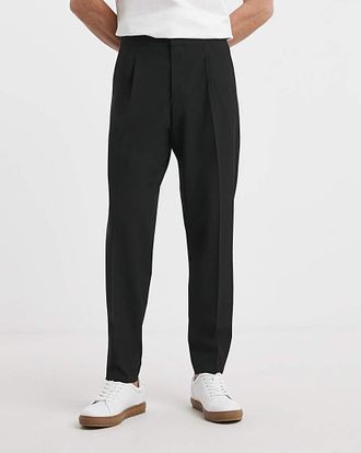Jacamo Tailored Loose Fit Pleat Stretch Trouser