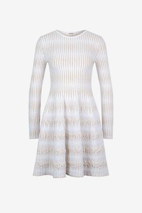 Antonino Valenti Ausgestelltes Mini-Strickkleid mit Lurex Sue Skater