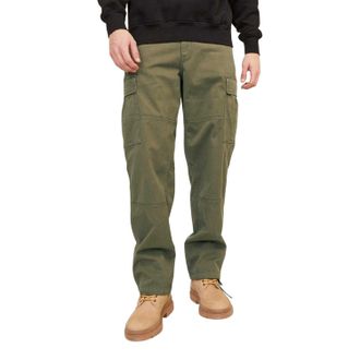 Jack & Jones Jack And Jones Losse cargobroeken voor heren (Stoffige Olijf)