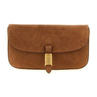 Pinko Saddle Flat - female - PINKO - Cross Body Bags - Brown - ONE SIZE - Bags