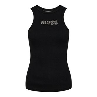 Copenhagen Muse Cmsiv Top - Dames - Tops - Zwart - Maat: L Katoen