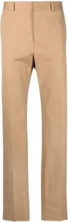 Valentino Broeken, Heren, Beige, M, Katoen, Cotton Chinos met persvouw
