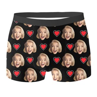 Generic Personalised Boxers For Men With Face Photo Mens Boxers Custom Funny Shorts for Men Underwear Personalised Gifts for Valentines, Anniversary, Birthday