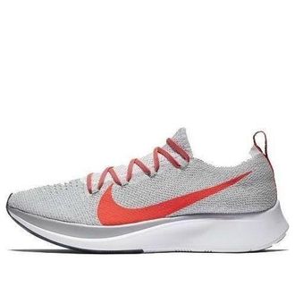 Nike Zoom Fly Flyknit Grey Bright Crimson AR4561-044