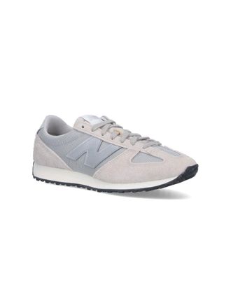 Junya Watanabe Suede-Trimmed Low-Top Sneaker - Gray