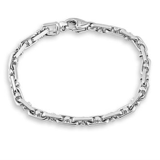 Pompeii3 Mens Marine solid 14k Gold (27gram) or Platinum (43gram) 6mm Link Bracelet 8.5