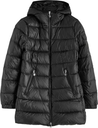 Moncler Glements Hooded Quilted Shell Jacket - Black - 2 (UK 12 / M)