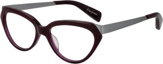 Yohji Yamamoto Paarse Cat Eye Optische Frames - unisex - Brillen - Paars - ONE Size - Accessoires