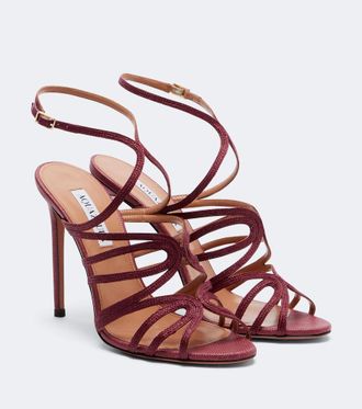 Aquazzura Serenade raffia sandals