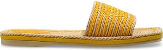 Chlo&eacute; Sand Slides - Dames - Sandalen - Beige - 39 EU - Katoen - Schoenen