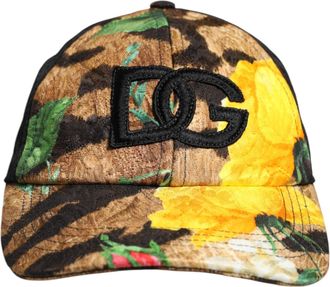 Dolce & Gabbana Multicolore DG Logo Patch 6 Panel Baseballpet