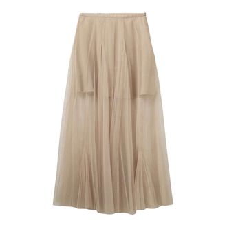 Sofie Schnoor Midi Skirts, female, Beige, Size: XS Midi Skirt