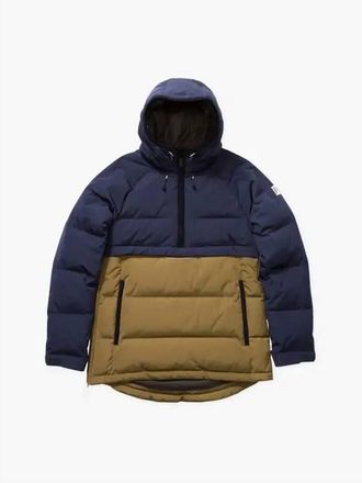 Holden Womens Side Zip Puffer Jacket In Olive/navy