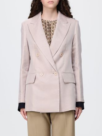 Max Mara Blazer doppiopetto da sera in pura seta con tasche a patta