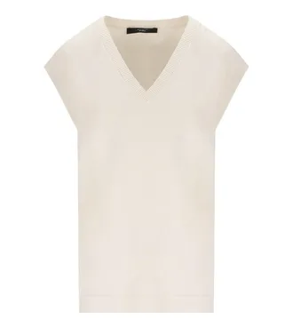 Weekend by Max Mara GILET IN MAGLIA OROSEI AVORIO MAX MARA WEEKEND