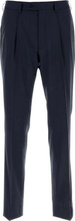 Brioni Pocket Broeken - Heren - Nette broeken - Blauw - L - Wol - Broeken