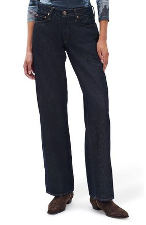 Rag & Bone Saige Low Rise Relaxed Straight Leg Jeans in Twirinse at Nordstrom, Size 26