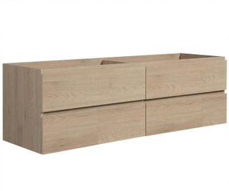 Badplaats Mueble De Lavabo Angela Para Cuarto De Ba&ntilde;o 160 X 48 Cm - Roble