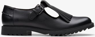 Clarks Griffin Mia2 Zwarte Leren Schoenen