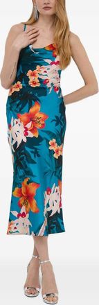 Guess Co Chemisier midi a fiori - Blu