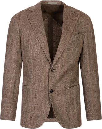 Corneliani Tailored Blazer - Heren - Blazers - Bruin - L - Jassen