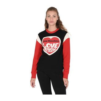 Love Moschino Sweatshirts, female, Multicolor, 2XS, Colorful Crew Neck Sweatshirt