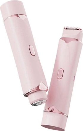 OEM Set De Afeitadora El&eacute;ctrica 2 En 1, Recortadora De Bikini Para Mujer, Apta Para Rostro Y Cuerpo