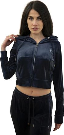 Juicy Couture Madison Sweatshirt - Dames - Vesten met rits - Blauw - M - Polyester - Hoodies & sweatvesten