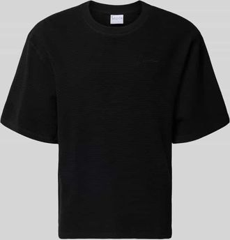 Karl Kani Relaxed Fit T-Shirt mit Strukturmuster in Black, Gr&ouml;&szlig;e XXL