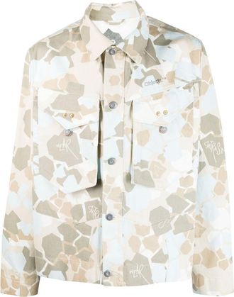 Objects IV Life camouflage-pattern denim jacket - men - Cotton - L - Neutrals