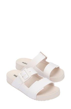 Melissa Cozy Connection Slide Sandal in Beige/White at Nordstrom Rack, Size 10