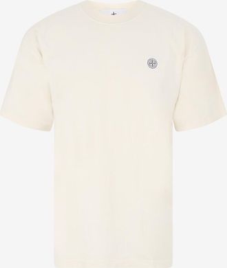 Stone Island T-Shirt mit Rundhalsausschnitt aus bestickter Baumwolle